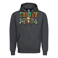 Smoke show mom brown calf eye glasses Zipper Hoodie - BarkalooDesign