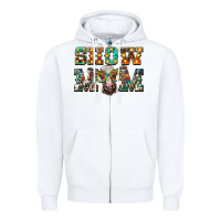 White show mom brown calf eye glasses Zipper Hoodie - BarkalooDesign