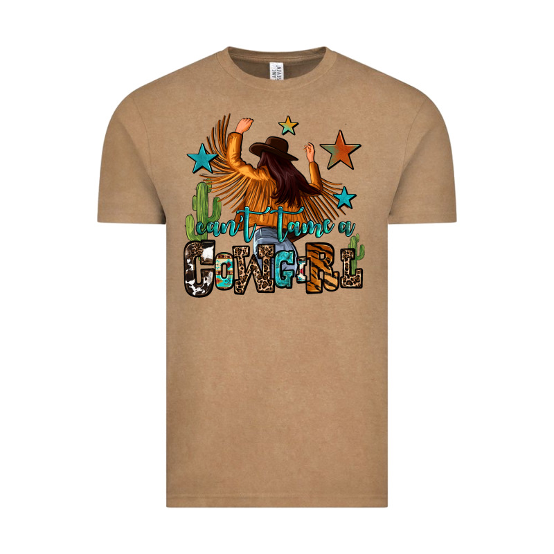 Can't Tame A Cowgirl Vintage Tee by OliviaCreatesArt | Teevron