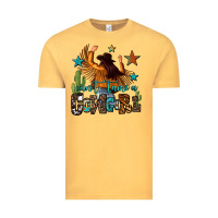 Vintage Mustard can't tame a cowgirl Vintage Tee - OliviaCreatesArt