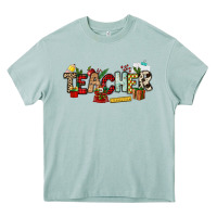 Arona Christmas Teacher Heavy Core Tee - NancyCooperArtShop