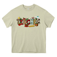Mossy Christmas Teacher Heavy Core Tee - NancyCooperArtShop