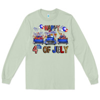 Matcha Western Truck Hello Fourth Of July America Long Sleeve Tee - FaDigitalArtStudio