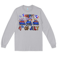 Moon Dust Western Truck Hello Fourth Of July America Long Sleeve Tee - FaDigitalArtStudio