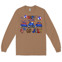 Toasted Coconut Western Truck Hello Fourth Of July America Long Sleeve Tee - FaDigitalArtStudio