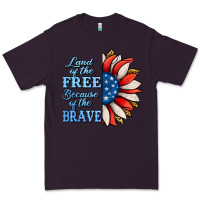 Plum Patriotic Sunflower Premium Tee - Jasminsmagicworld