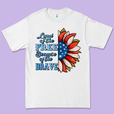 Patriotic Sunflower Premium Tee Designed By Jasminsmagicworld