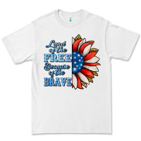 White Patriotic Sunflower Premium Tee - Jasminsmagicworld