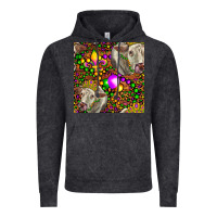 Vintage Black Mardi Gras Cow Leopard Seamless Pattern Vintage Hoodie - FaDigitalArtStudio