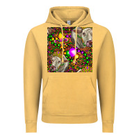 Vintage Mustard Mardi Gras Cow Leopard Seamless Pattern Vintage Hoodie - FaDigitalArtStudio