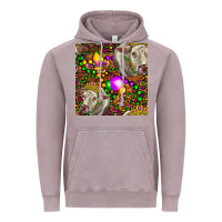 Vintage Zinc Mardi Gras Cow Leopard Seamless Pattern Vintage Hoodie - FaDigitalArtStudio