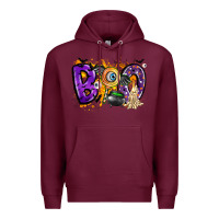 Burgundy boo Premium Hoodie - CowhideDigitalArt