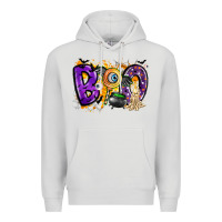 Dove Grey boo Premium Hoodie - CowhideDigitalArt