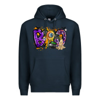 Navy boo Premium Hoodie - CowhideDigitalArt