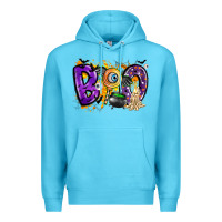 Ocean Blue boo Premium Hoodie - CowhideDigitalArt