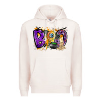 Pale Pink boo Premium Hoodie - CowhideDigitalArt