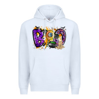 White boo Premium Hoodie - CowhideDigitalArt