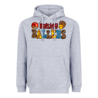 Heather Grey raising ballers Heavyweight Hoodie - AdoDesignShop