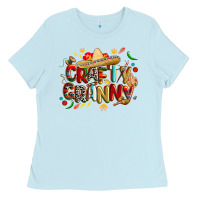 Baby Blue Cinco de mayo crafty granny Ladies Tee - CowGirlArtShop