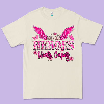 Not All Heroes Wear Capes Cancer Awareness Premium Tee Designed By Howdyjamesfarm