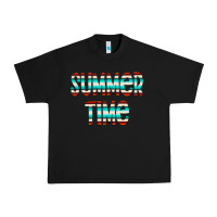 Black summer time serape doodle Urban Heavy Tee - CowCowDesign