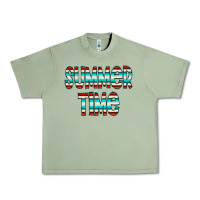 Oil Green summer time serape doodle Urban Heavy Tee - CowCowDesign