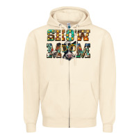 Sandshell show mom baby cow Zipper Hoodie - BarkalooDesign