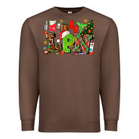 Chestnut lpn christmas nurse with Premium Sweatshirt - AdoDesignShop