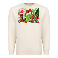 Sandshell lpn christmas nurse with Premium Sweatshirt - AdoDesignShop