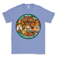 Colony Blue fall gnomes round earrings 4 Classic Tee - Artiststas