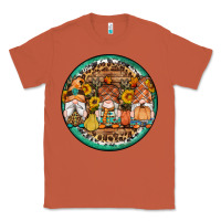 Copper fall gnomes round earrings 4 Classic Tee - Artiststas