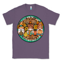 Lavender fall gnomes round earrings 4 Classic Tee - Artiststas
