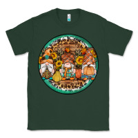 Sports Green fall gnomes round earrings 4 Classic Tee - Artiststas