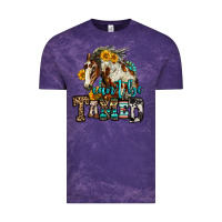 Cloud Purple can't be tamed horse Vintage Tee - OliviaCreatesArt