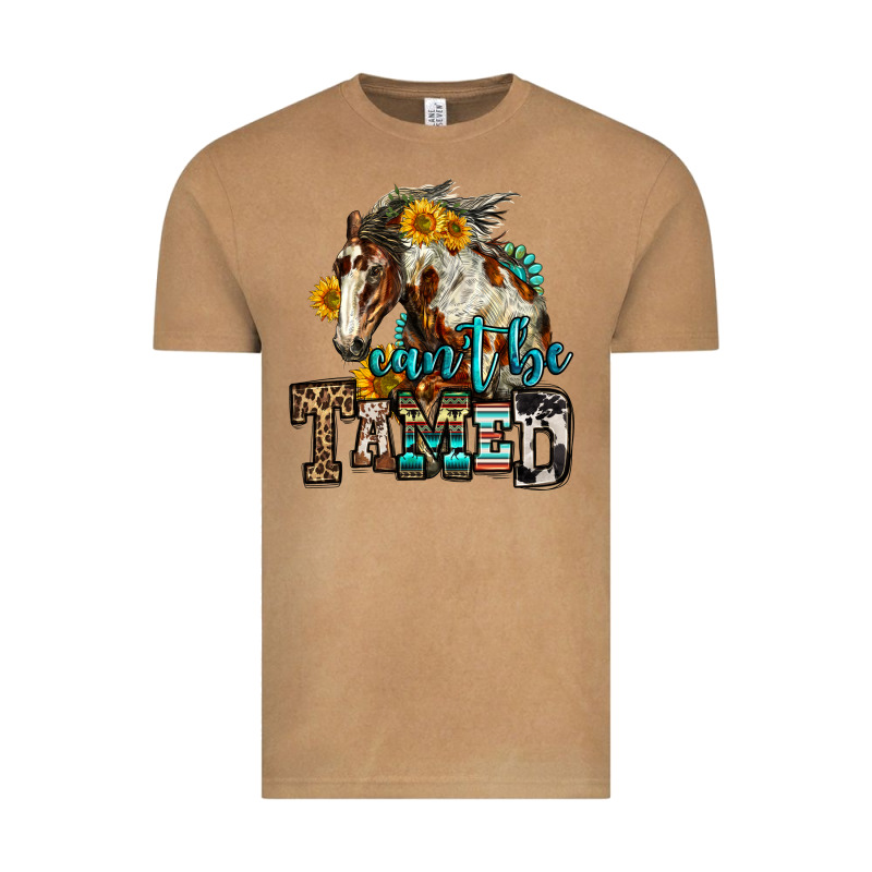 Can't Be Tamed Horse Vintage Tee by OliviaCreatesArt | Teevron