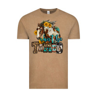 Vintage Coffee can't be tamed horse Vintage Tee - OliviaCreatesArt