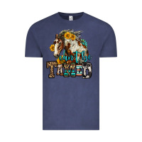 Vintage Denim can't be tamed horse Vintage Tee - OliviaCreatesArt