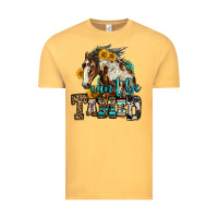Vintage Mustard can't be tamed horse Vintage Tee - OliviaCreatesArt