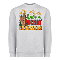 Heather Grey have a rockin christmas Heavyweight Sweatshirt - BarkalooDesign