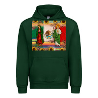 Forest Green mexico flag our lady of guadalupe san judas sunflower Urban Hoodie - JahusDesignShop