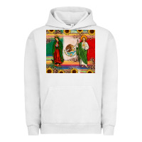 Pigment Lunar Rock mexico flag our lady of guadalupe san judas sunflower Urban Hoodie - JahusDesignShop