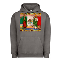 Pigment Tornado mexico flag our lady of guadalupe san judas sunflower Urban Hoodie - JahusDesignShop