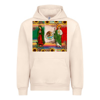 Sandshell mexico flag our lady of guadalupe san judas sunflower Urban Hoodie - JahusDesignShop