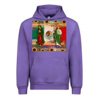 Tulip mexico flag our lady of guadalupe san judas sunflower Urban Hoodie - JahusDesignShop