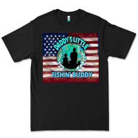 Black daddy's little fishin buddy Premium Tee - TumblerDesignByShophia