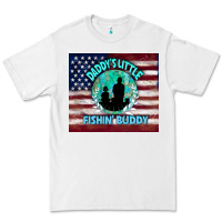 White daddy's little fishin buddy Premium Tee - TumblerDesignByShophia