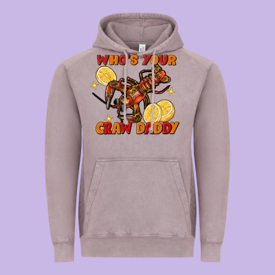 Crawfish Who's Your Craw Daddy Vintage Hoodie Designed By Fadigitalartstudio