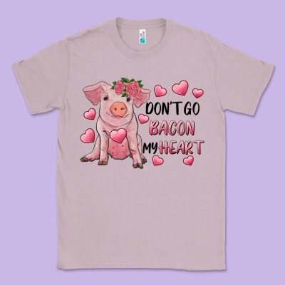 Valentine's Day Don't Go Bacon My Heart Classic Tee Designed By Ranaportraitstore