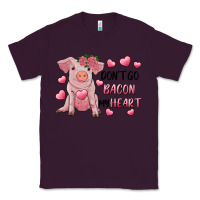 Plum Valentine's Day Don't Go Bacon My Heart Classic Tee - RanaPortraitStore