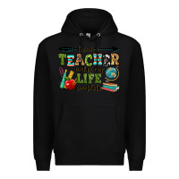 Black being a teacher makes my life complete Premium Hoodie - RanaPortraitStore
